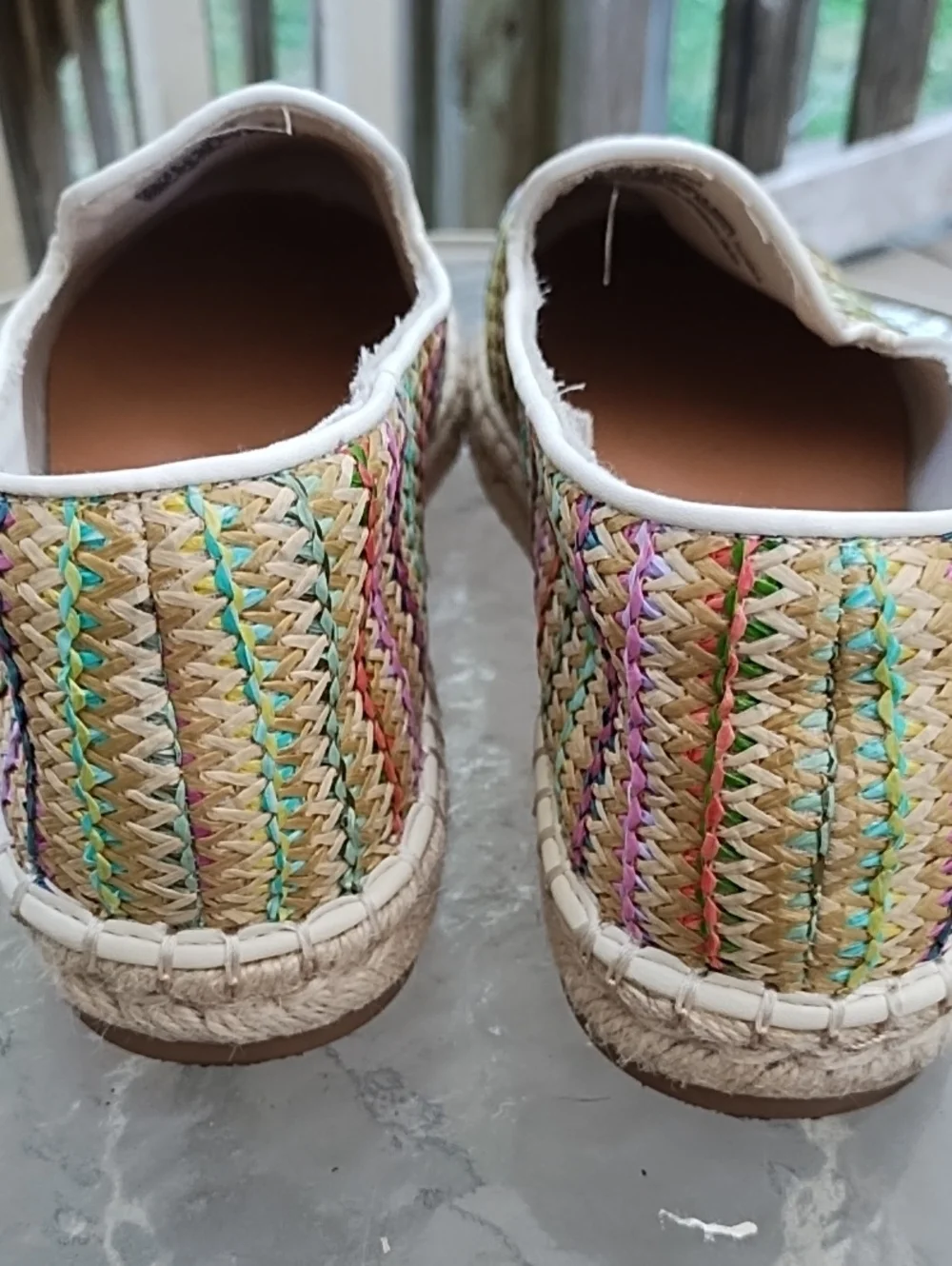 Woven Pastel Espadrille Slip-Ons - Women
